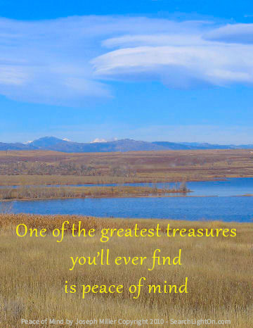 peace of mind poem